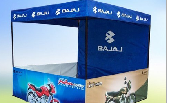 Promotional canopy close-up